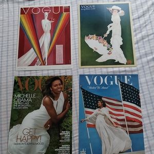 4 vogue covers - wall art - Michelle Obama/Vintage